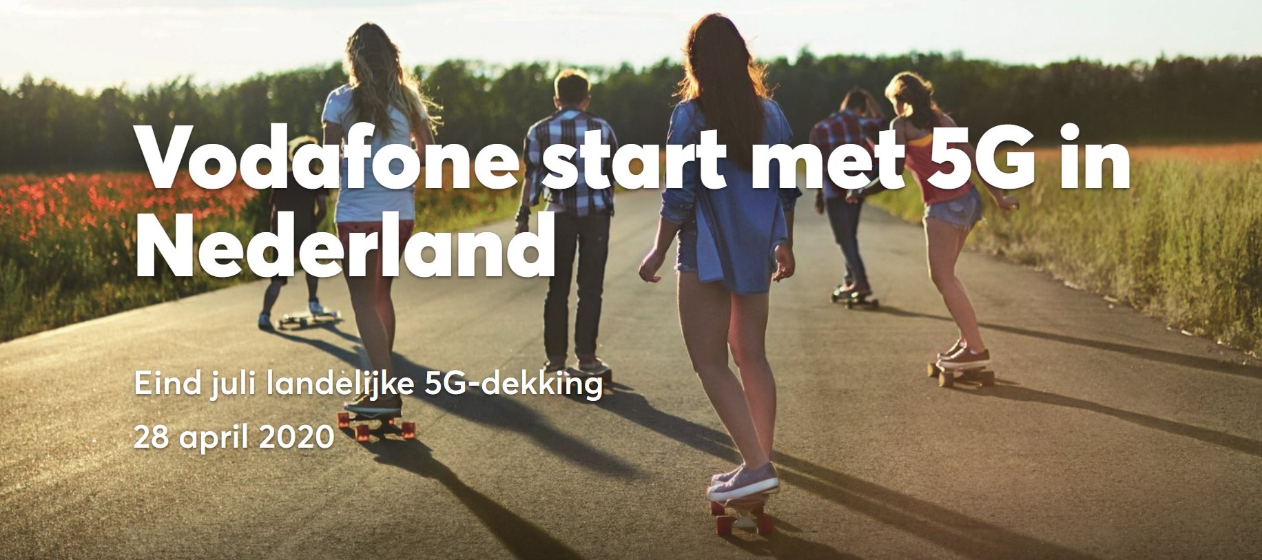 Vodafone start 5G netwerk in Nederland