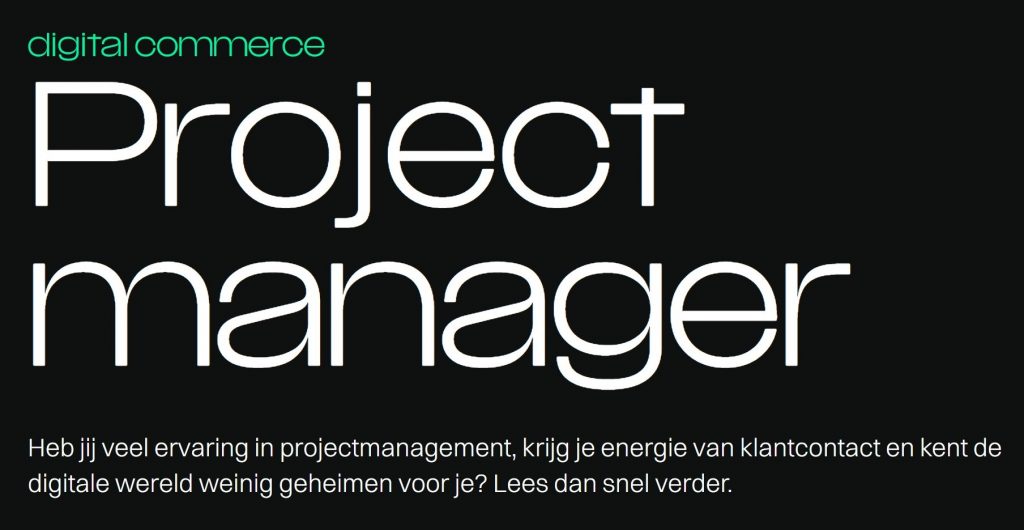 Vacature Digital Commerce Project Manager | Guapa E-commerce